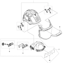 Reservdelar till Husqvarna Technical Hjälm H300