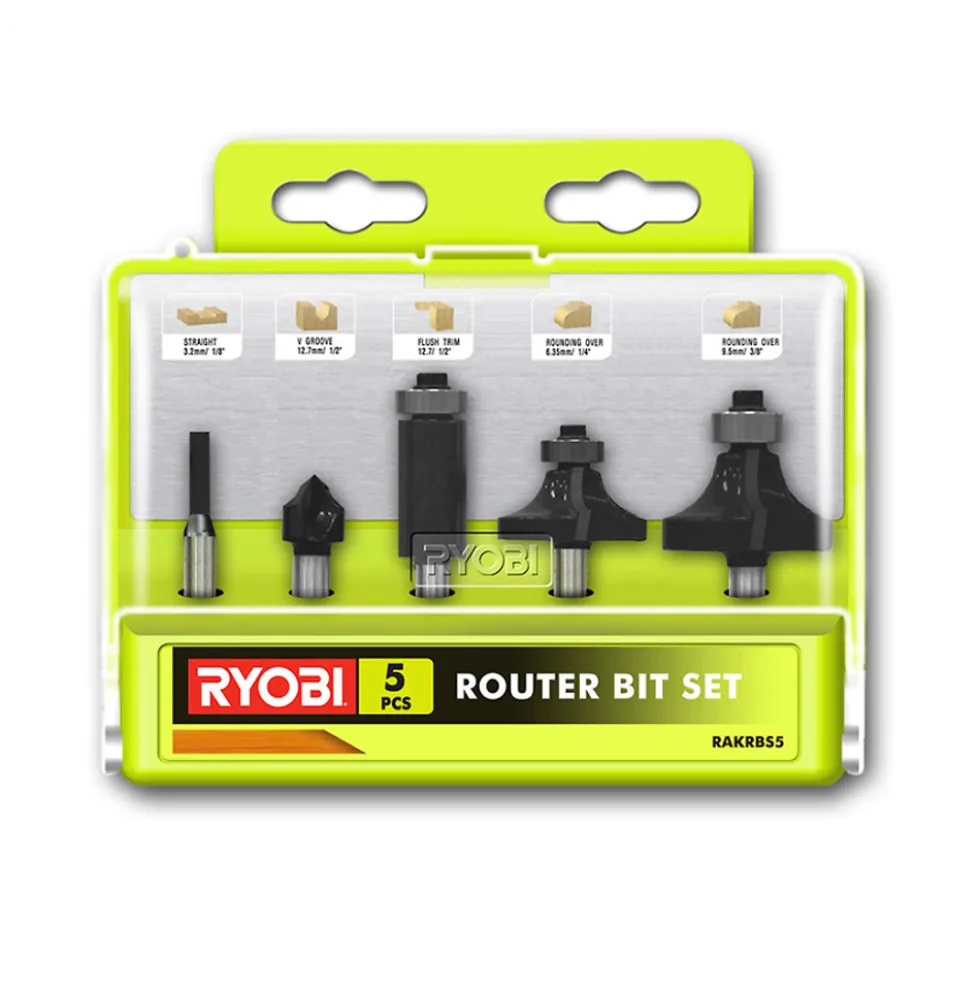 RyobiI RAKRBS5 Frässtålset Mix 5 delar