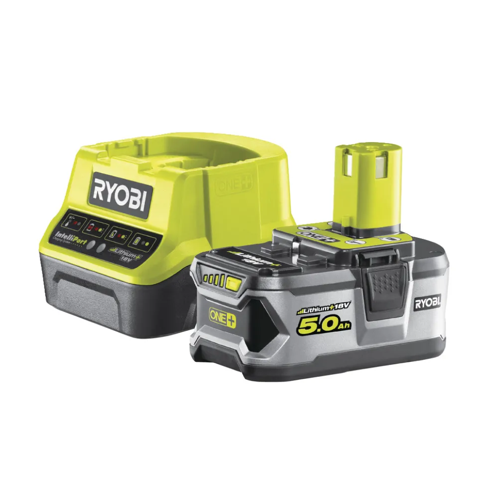 Ryobi RC18120-150 5,0 Ah Lithium+batteri och snabbladdare 18V