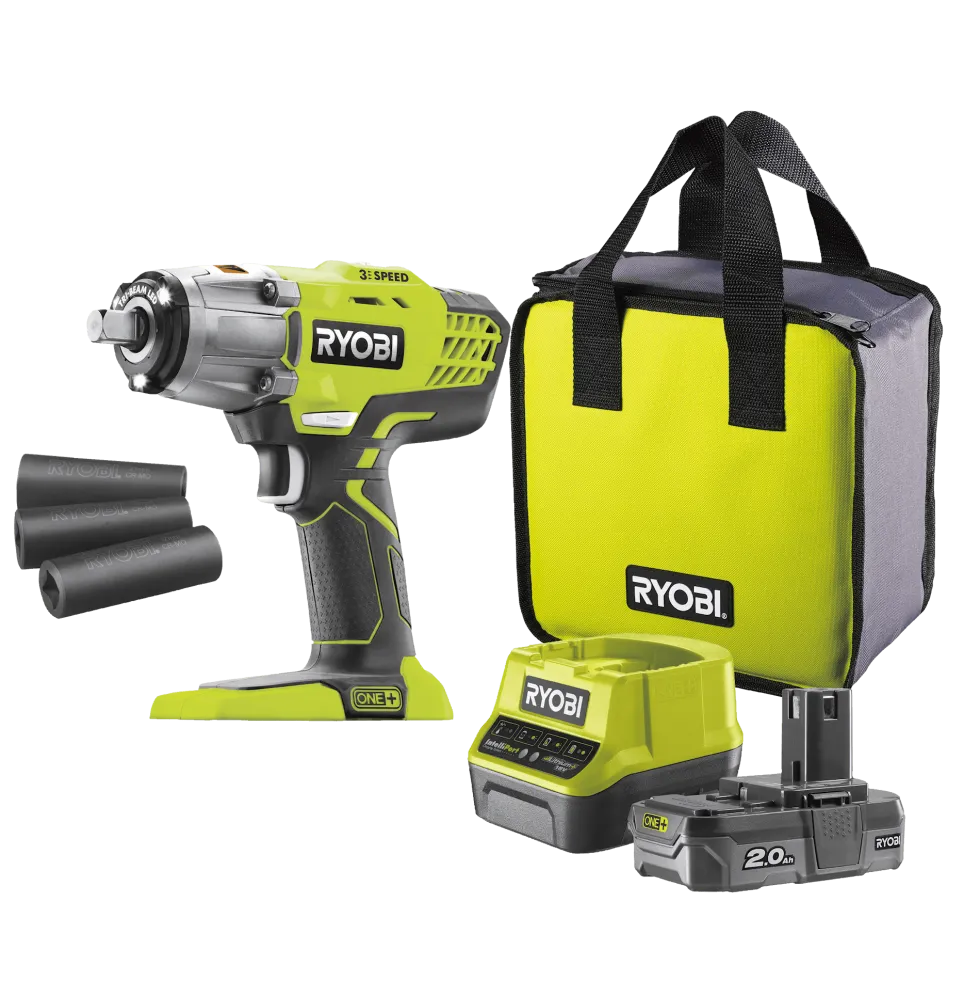 Ryobi R18IW3-120S Mutterdragare inkl. batteri