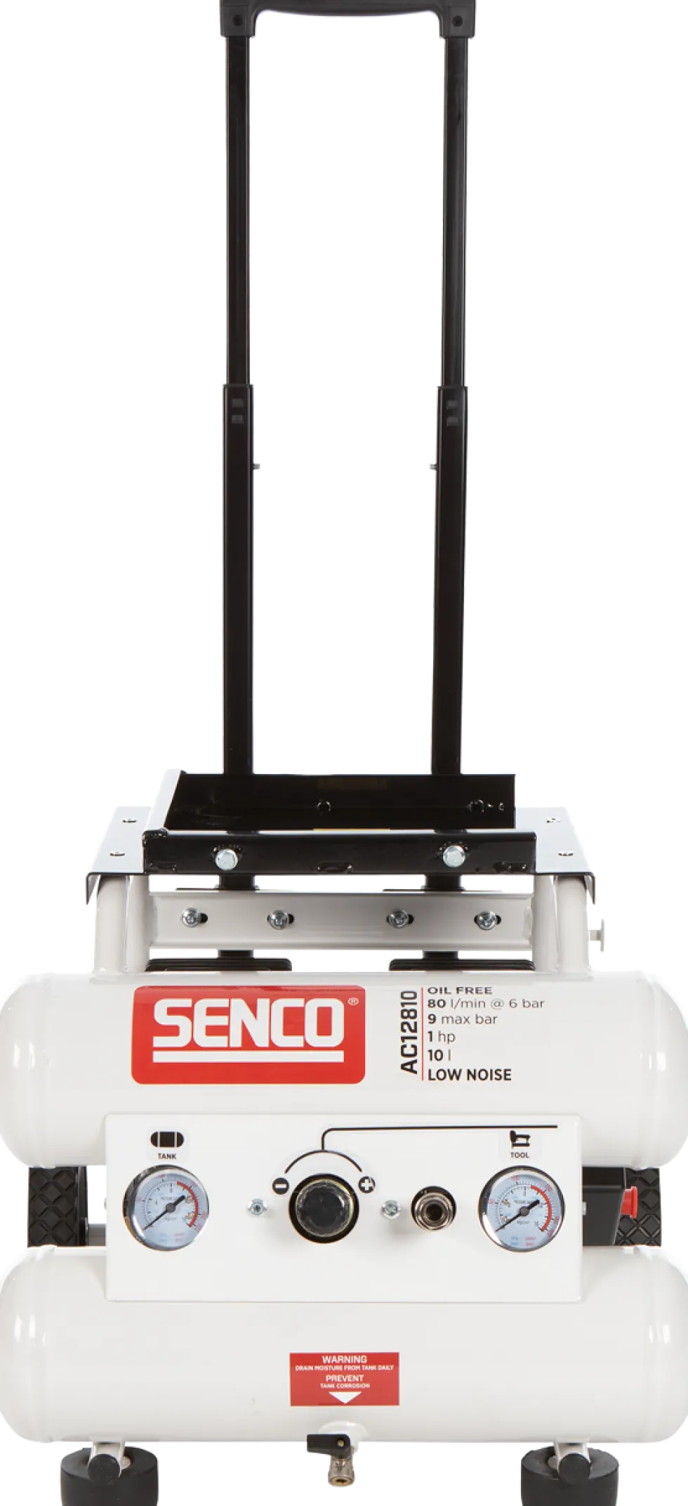 Senco Kompressor AC12810 9bar 10l oljefri, ljudisolerad