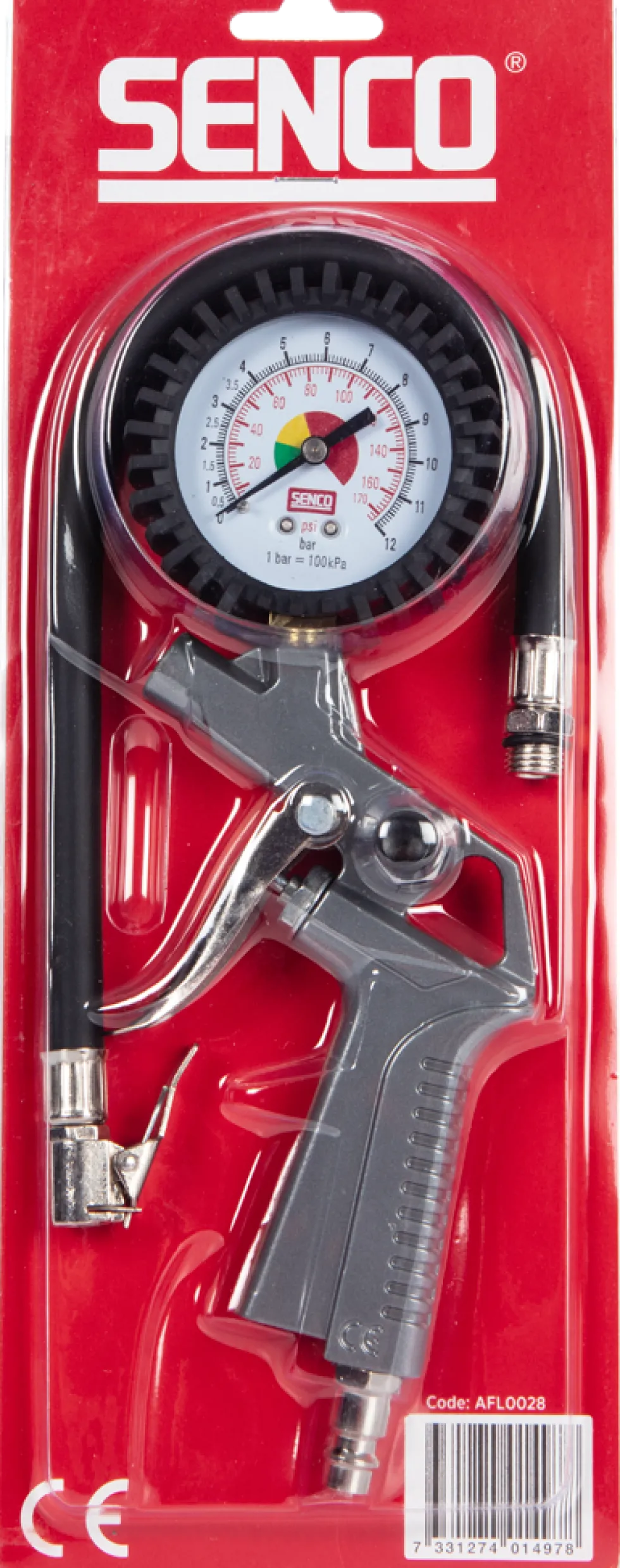 Senco Luftpåfyllare med manometer