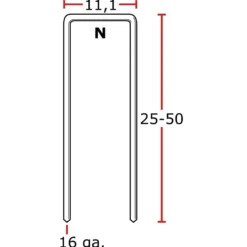 Senco N-klammer 0° FZB 10,6mm Sencote