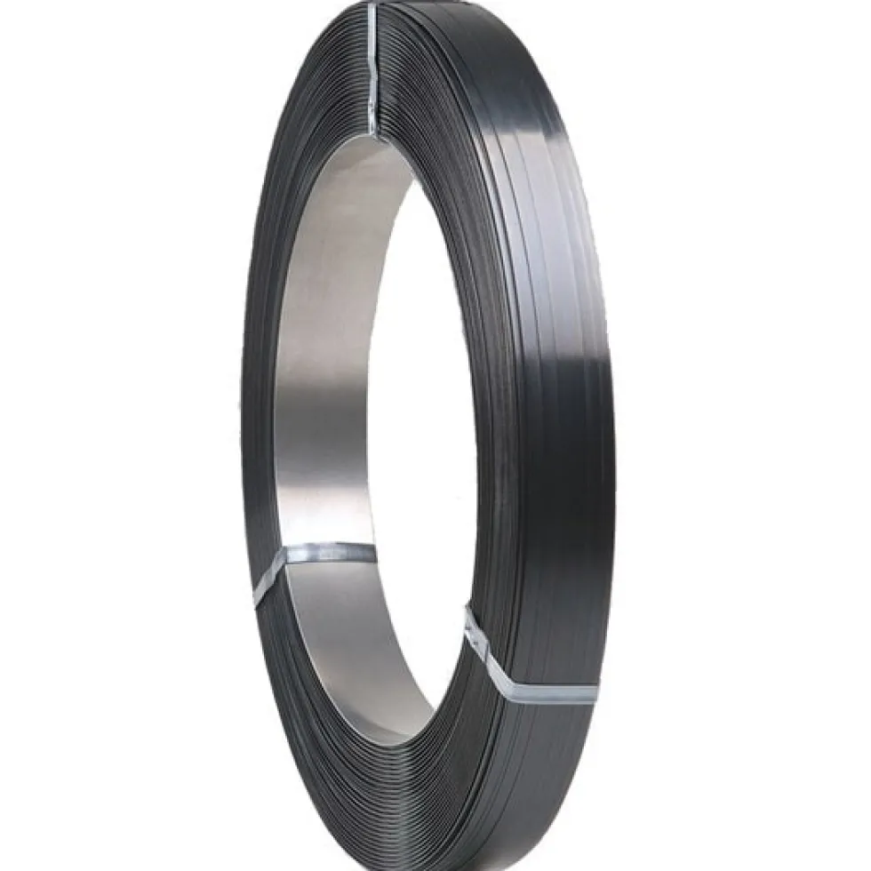 Signode Stålband 16x0,5mm bredspolat blåanlöpt 50kg/rl