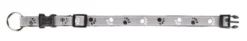 Silver Reflect Halsband, L-XL: 40-65 cm/25 mm, Svart/silver