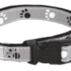 Silver Reflect Halsband, M-L: 35-55 cm/20 mm, Svart/silver