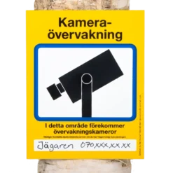 Skylt 'Kameraövervakning'