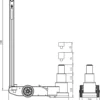 Snit Domkraft Lufthydraulisk S50-2J