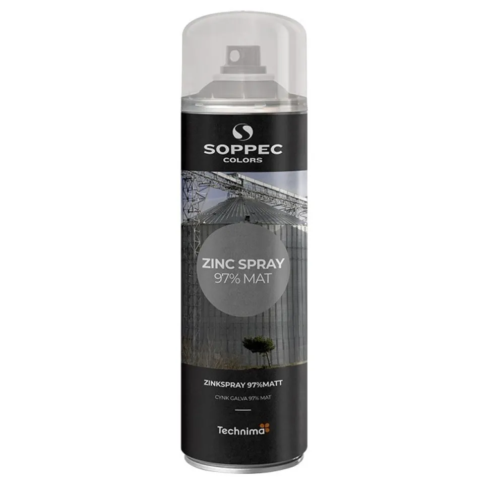 Soppec Galvaniseringspray matt 97%, 500ml
