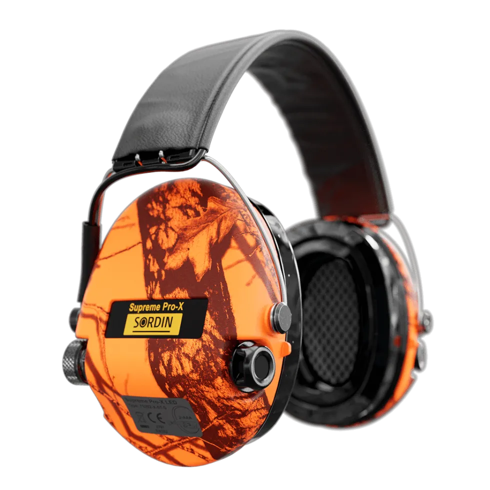 Sordin Supreme Pro-X LED H2 Gel Blaze/Black
