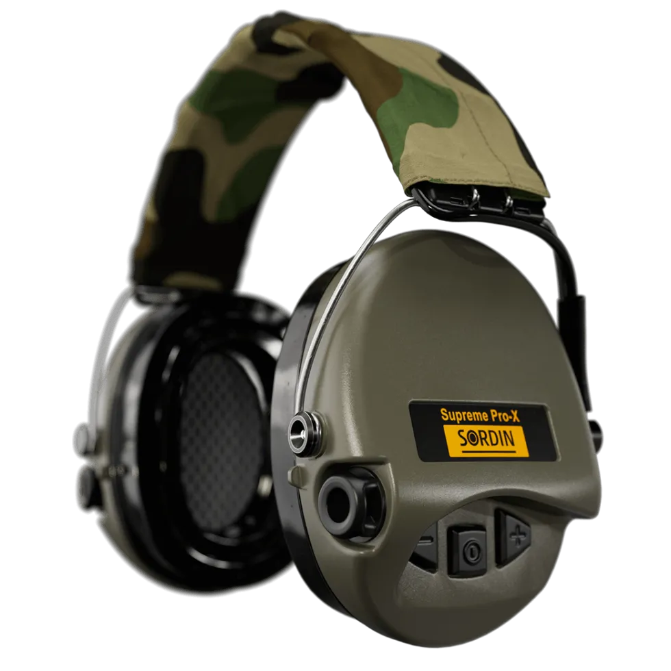 Sordin Supreme Pro-X LED H2 Gel Green/Camo