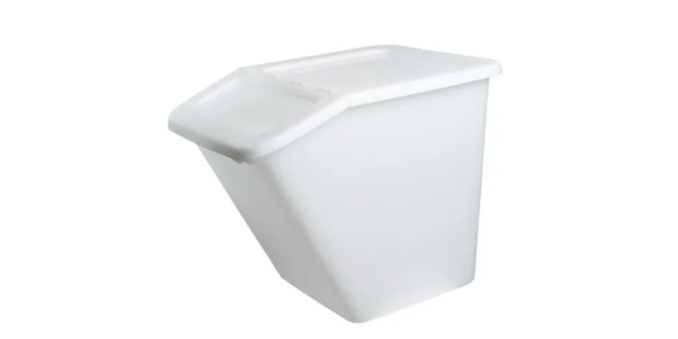 Sorteringsbox Med Lock Naturvit 55l