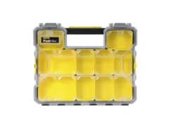 Stanley Sortimentlåda FATMAX PRO 10 fack, grund med plastspännen