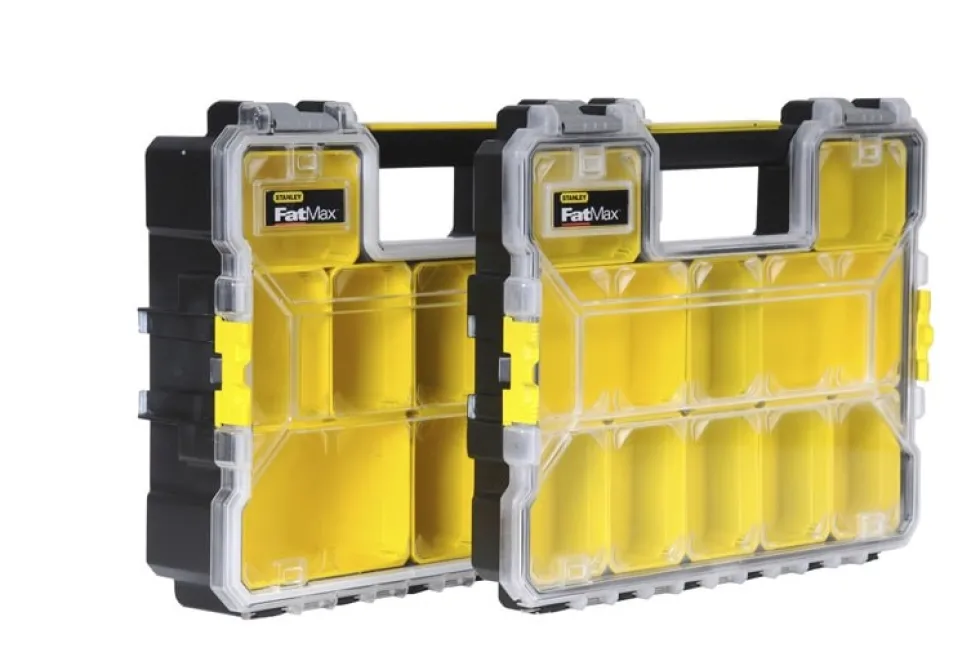 Stanley Sortimentlåda FATMAX PRO 10 fack, grund med plastspännen