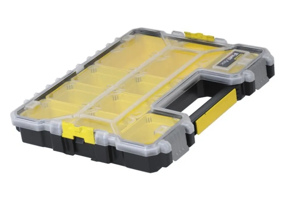 Stanley Sortimentlåda FATMAX PRO 10 fack, grund med plastspännen