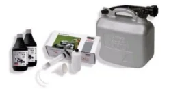 Startpaket, olja, bensinbehållare, motor-servicekit