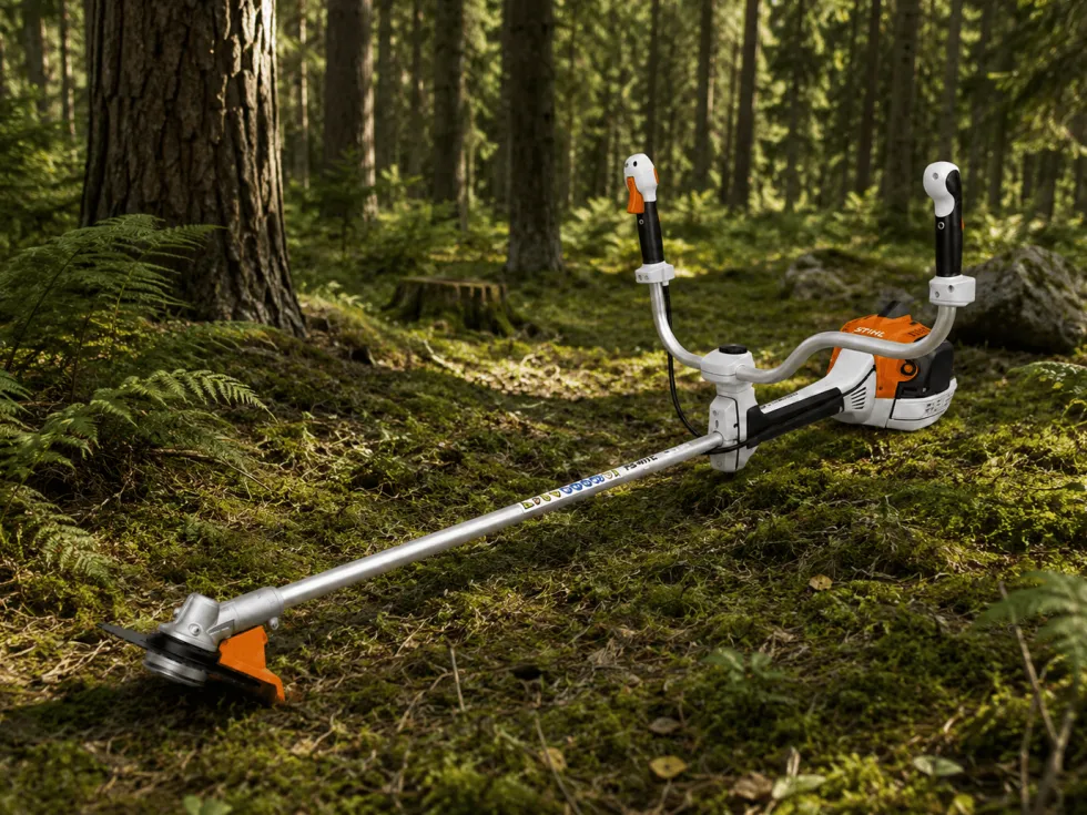 STIHL FS 411 C-EM Röjsåg inkl. sele och tre skärutrustningar