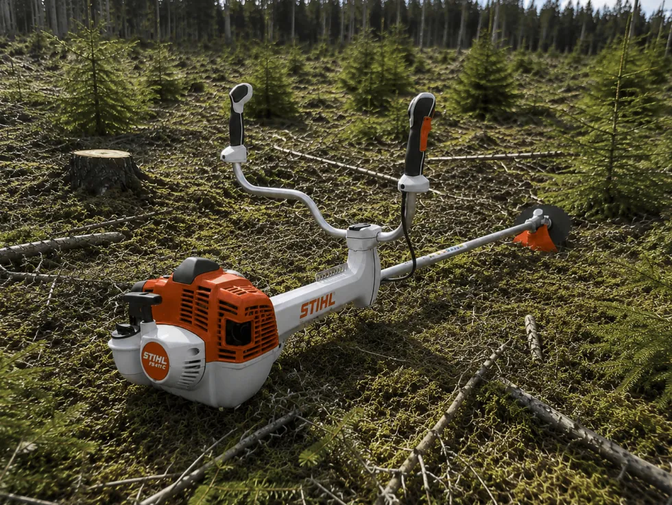 STIHL FS 411 C-EM Röjsåg inkl. sele och tre skärutrustningar