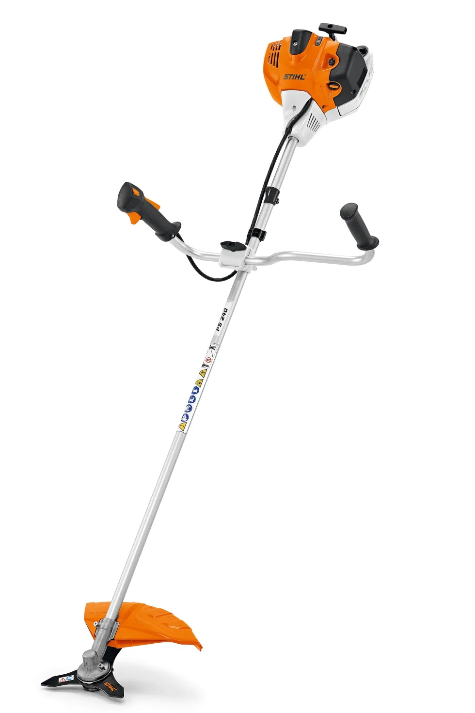STIHL FS 240 C-E Röjsåg inkl. sele och tre skärutrustningar