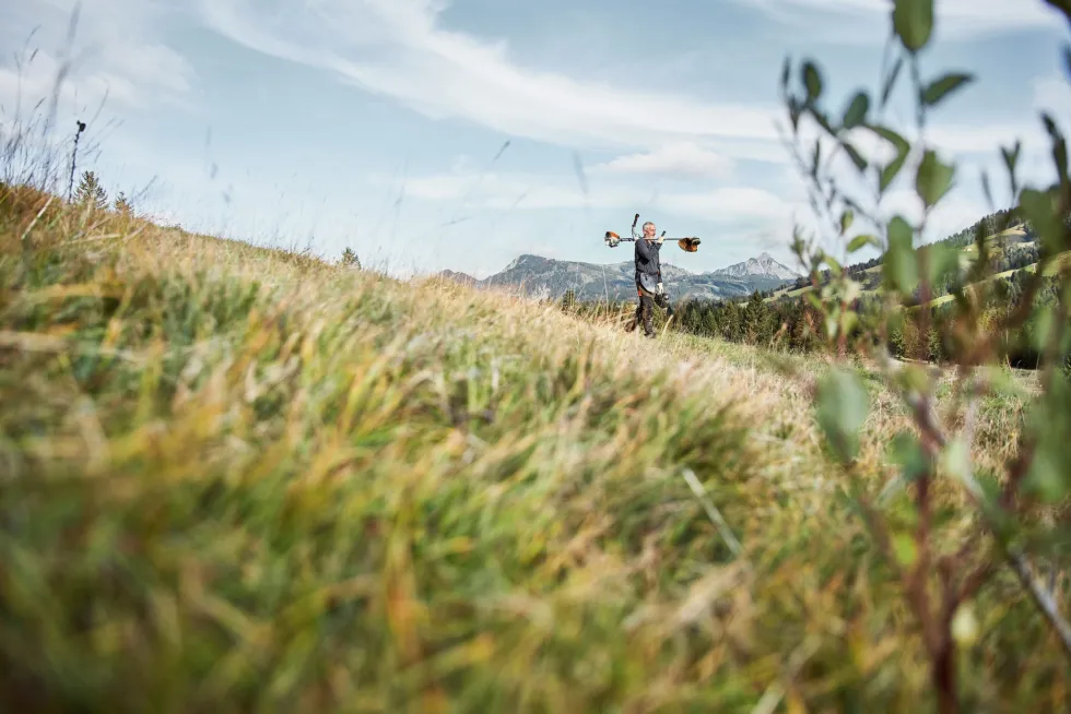 STIHL FS 131 Röjsåg inkl. sele och tre skärutrustningar