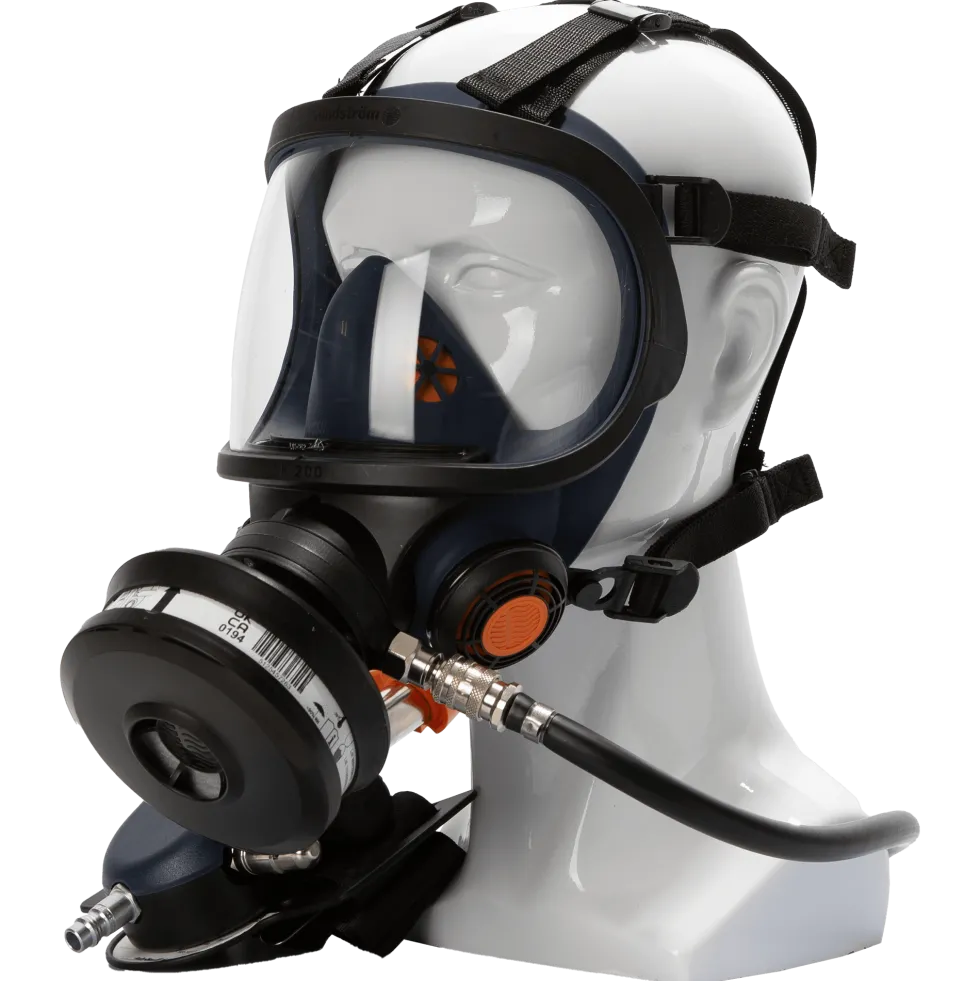 Sundström SR 200 Airline PC Tryckluftsmatad Helmask
