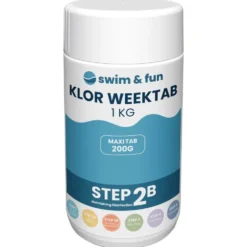 Swim & Fun Klor WeekTab langsomklor tabletter 200g 1 kg