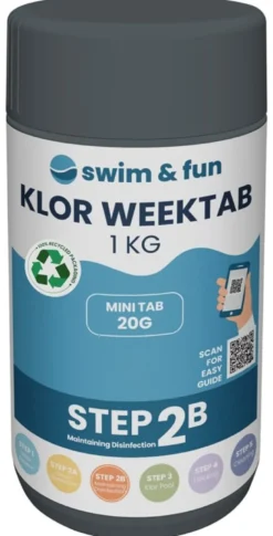Swim & Fun Klor WeekTabs Pool 20g, 1kg