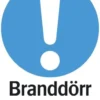 Systemtext Skylt Branddörr skall hållas stängd 210x297mm