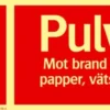 Systemtext Skylt Brand Pulver ABC-Släckare 250x100mm