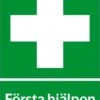 Systemtext Skylt Första hjälpen 210x297mm