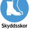 Systemtext Skylt Skyddsskor måste användas 210x297mm