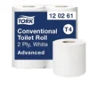 Toalettpapper Tork T4 Advanced 2-Lag Vit 61,6m/rl 24rl/fp