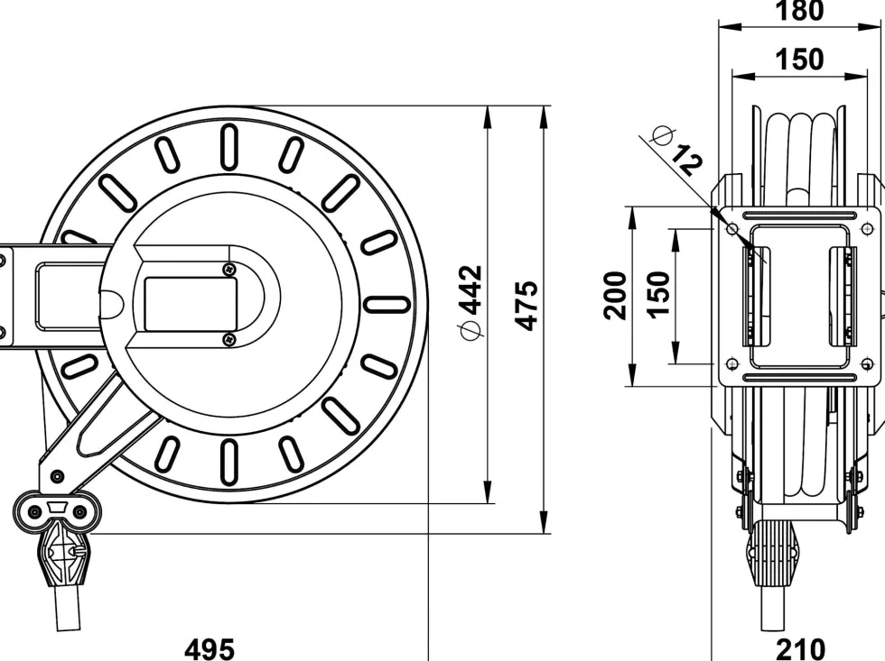 Torino Faicom Slangvinda Gasol 9Mm Slang 20M