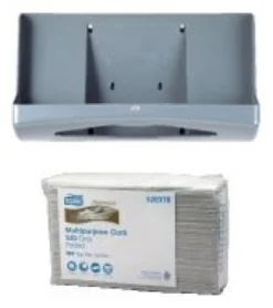 Tork Torkdukar W4 Top Pak med plastbehållare 207300