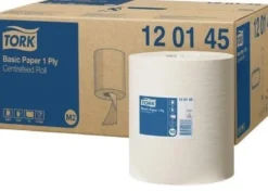 Tork Torkpapper M2 Basic Universal, 120145, 1 lager, vit 6x300m