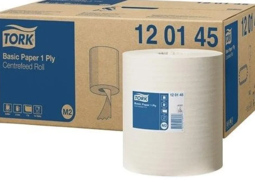 Tork Torkpapper M2 Basic Universal, 120145, 1 lager, vit 6x300m