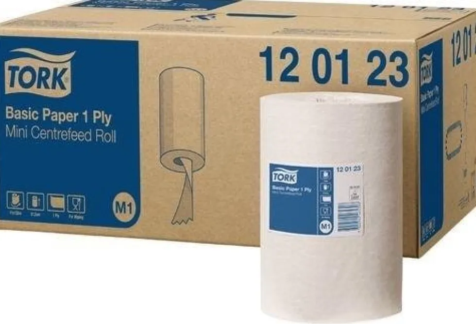 Tork Torkpapper M1 Basic Universal, 120123, 1 lager, vit 11x120m