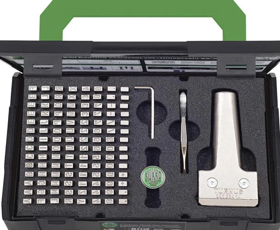 Turnus Stämpelsats 115 delar, Bokstav/5mm, 0-9 + A-Z, 1200N/mm2