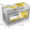 Varta 80Ah Start/förbrukning Professional DP AGM LA80