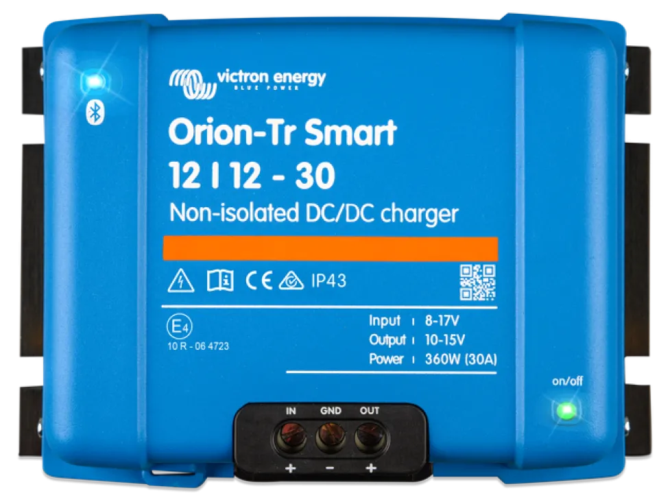 Victron Energy Laddare DC-DC Orion-Tr Smart 12/12V-30A IP43 (icke isolerad) med Bluetooth