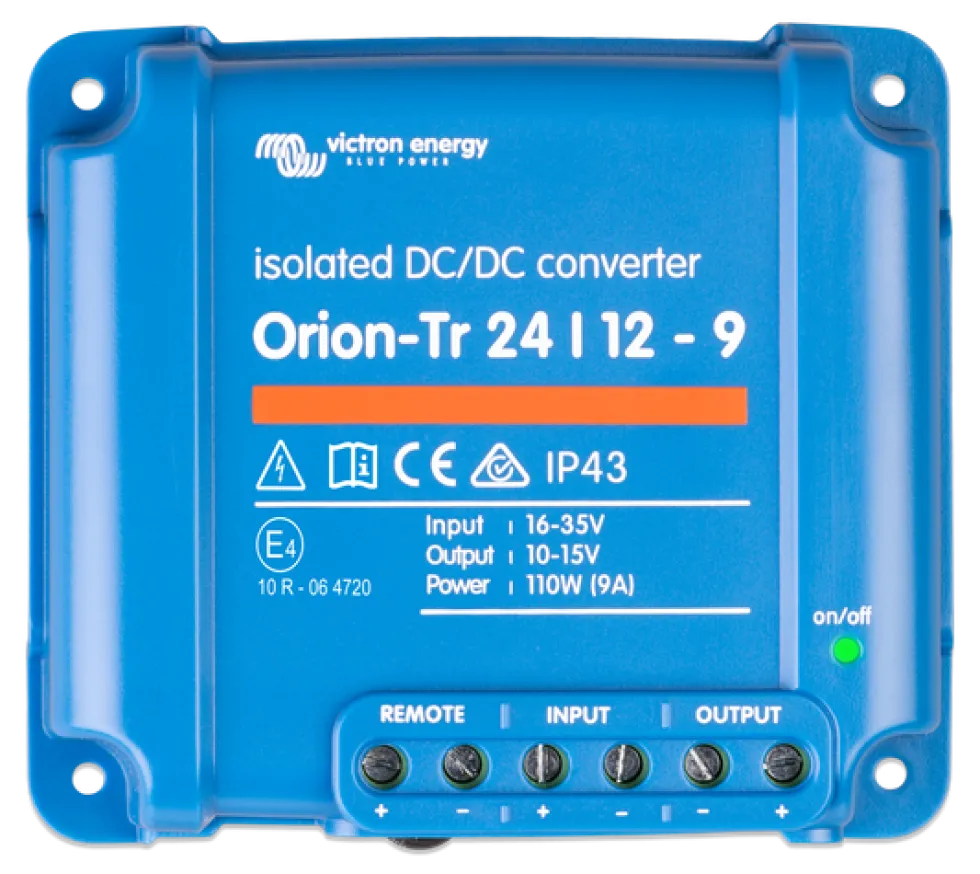 Victron Energy Omvandlare DC-DC Orion-Tr Smart 24/12V-9A IP43 (isolerad) med Bluetooth