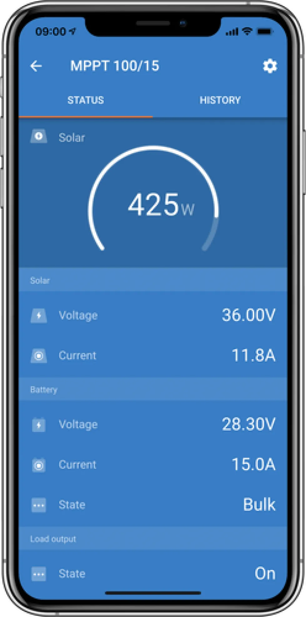 Victron Energy Solcellsregulator SmartSolar MPPT 75V/15A IP43 med Bluetooth