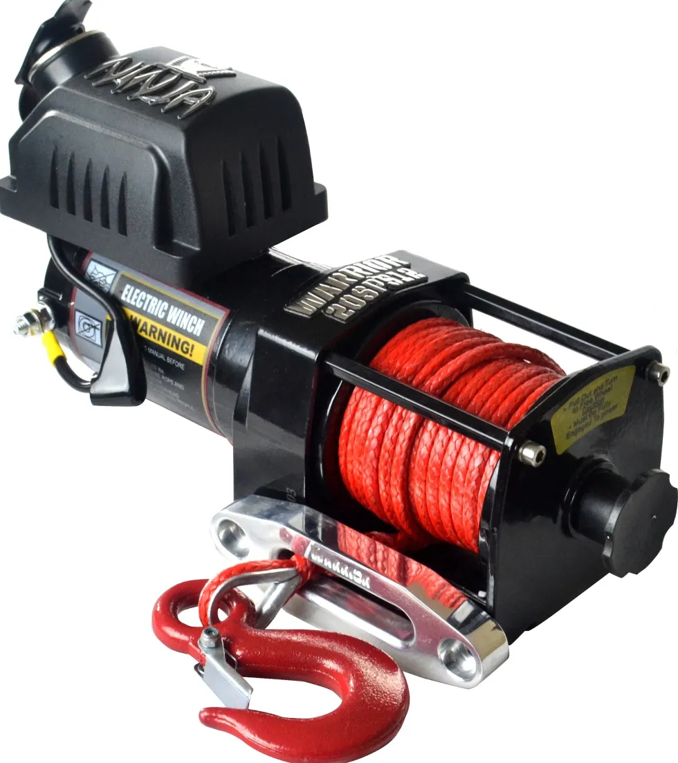 Warrior Winches Ninja 2000 Vinsch, 12V Armortek syntetlina