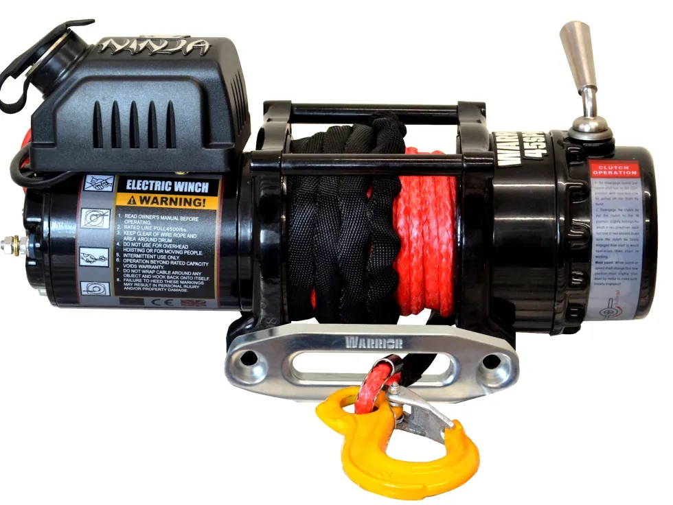 Warrior Winches Ninja 4500 Vinsch, 12V Armortek syntetlina