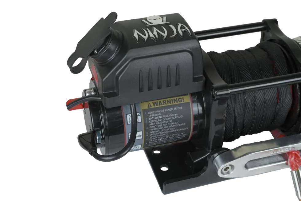 Warrior Winches Ninja 4500 Vinsch, 12V Armortek syntetlina
