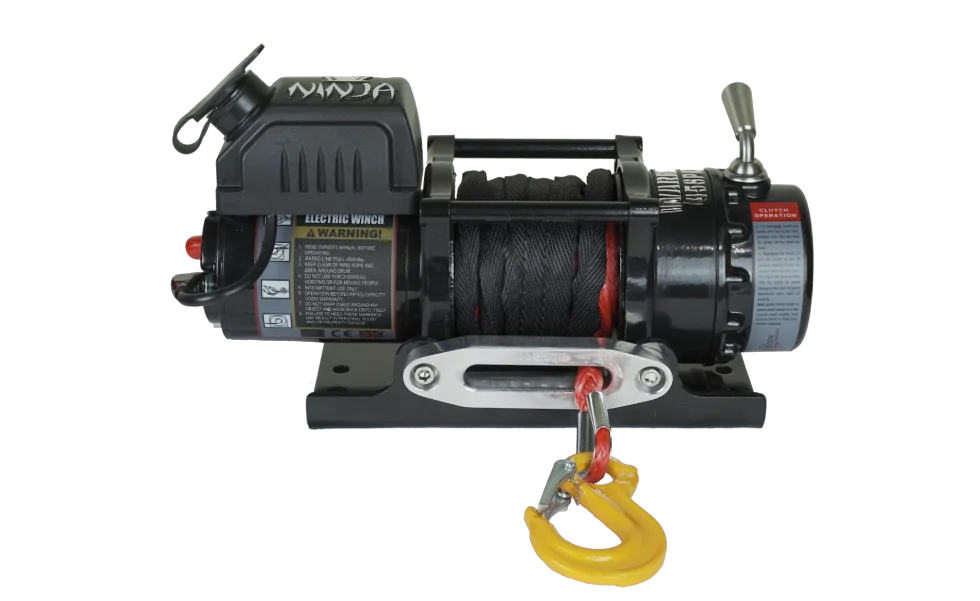 Warrior Winches Ninja 4500 Vinsch, 12V Armortek syntetlina
