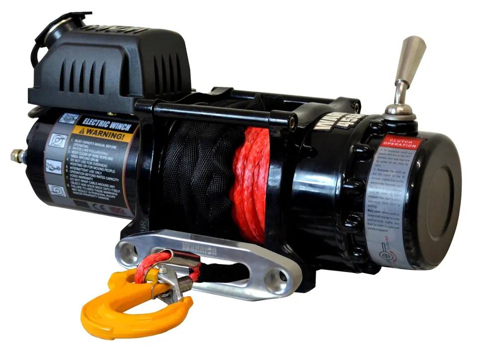 Warrior Winches Ninja 4500 Vinsch, 12V Armortek syntetlina