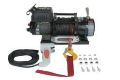 Warrior Winches Ninja 4500 Vinsch, 12V Armortek syntetlina