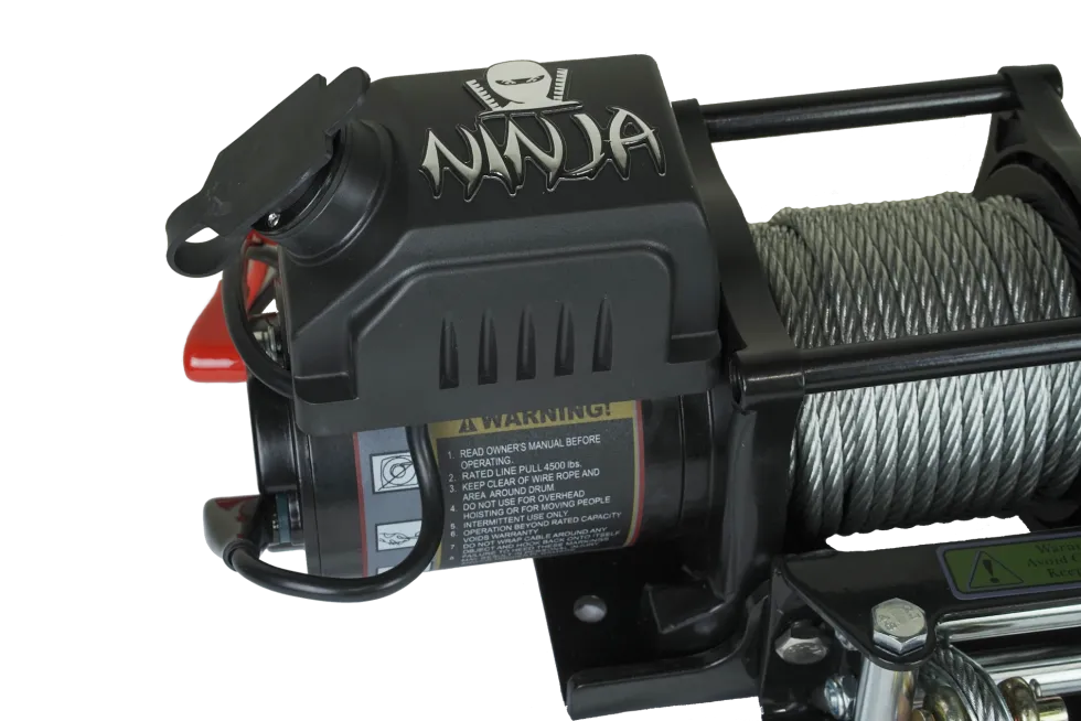 Warrior Winches Ninja 4500 Vinsch, 12V Stålvajer