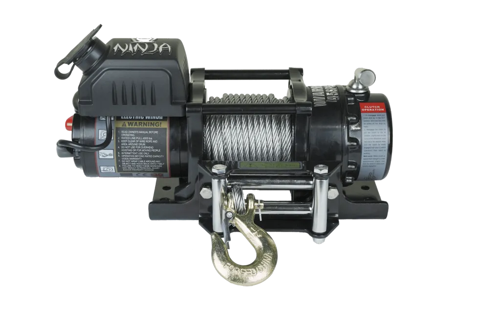 Warrior Winches Ninja 4500 Vinsch, 12V Stålvajer